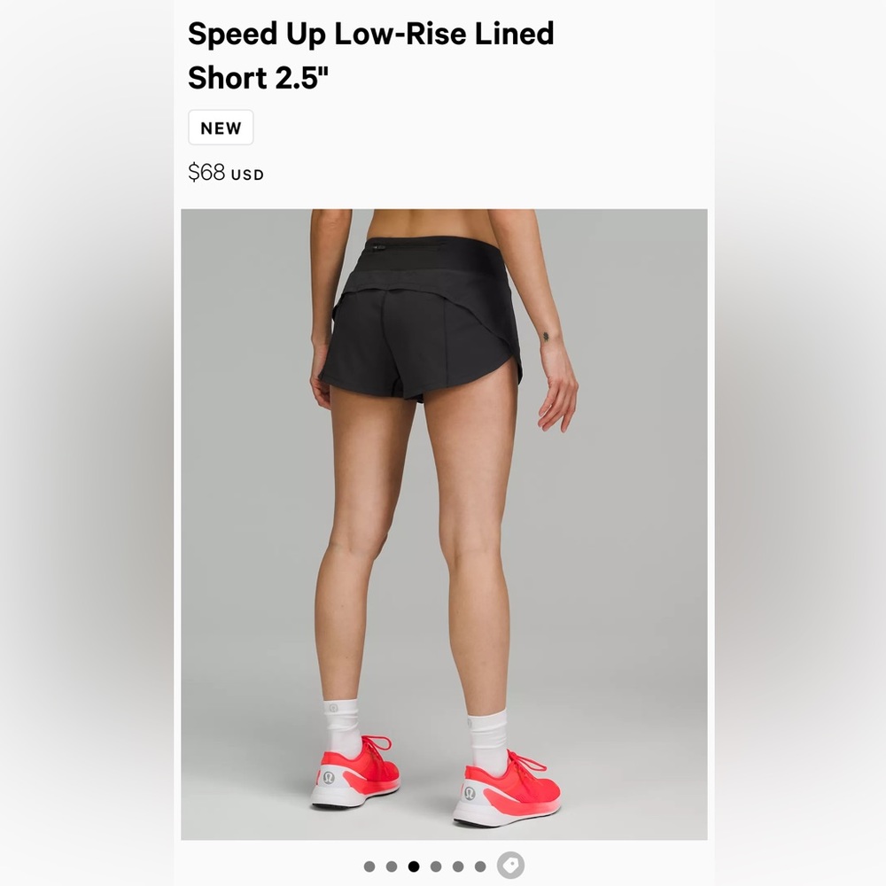 Lulu speed up short, 2.5 inch